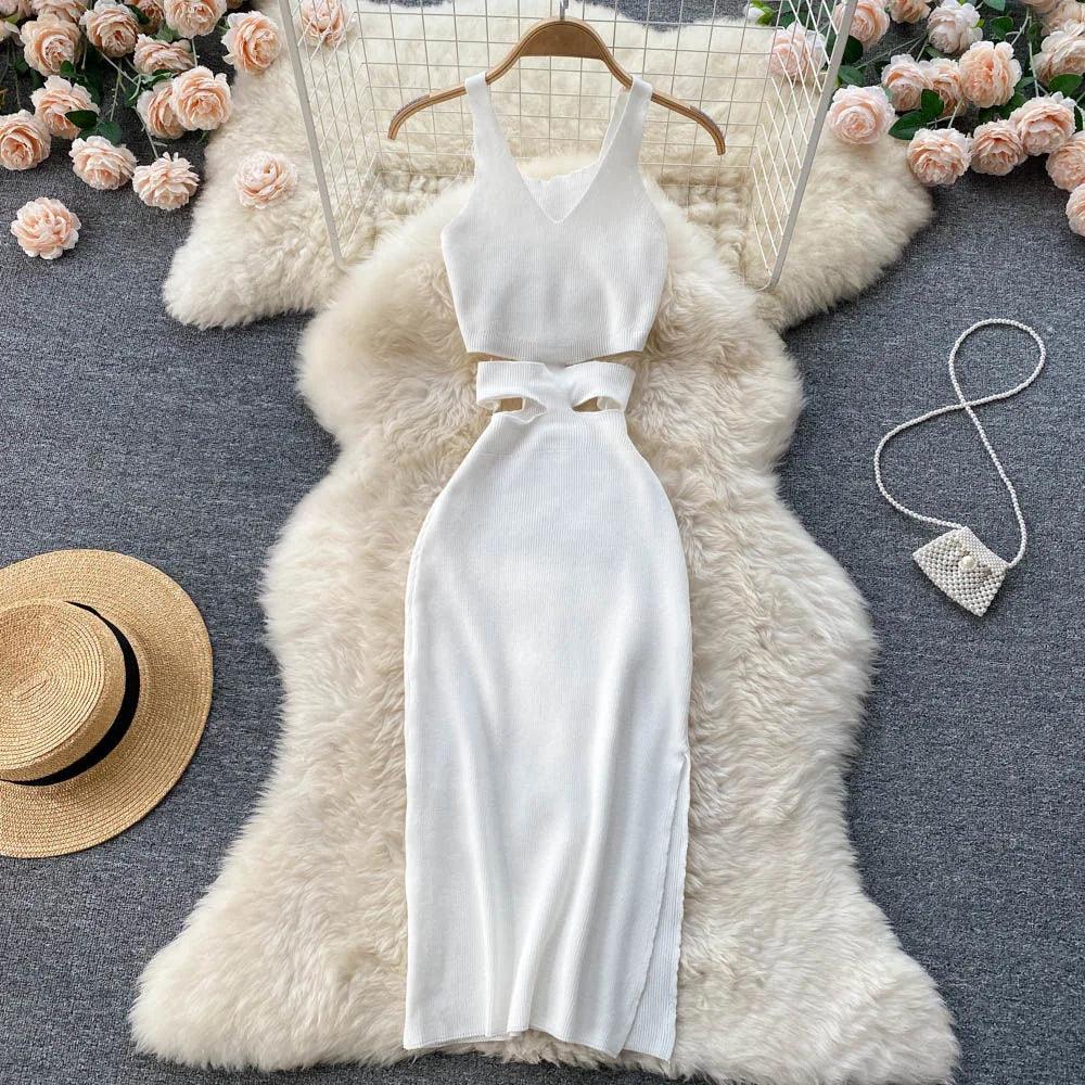 Radiant Cut-Out Bodycon Dress - Celestial Couture