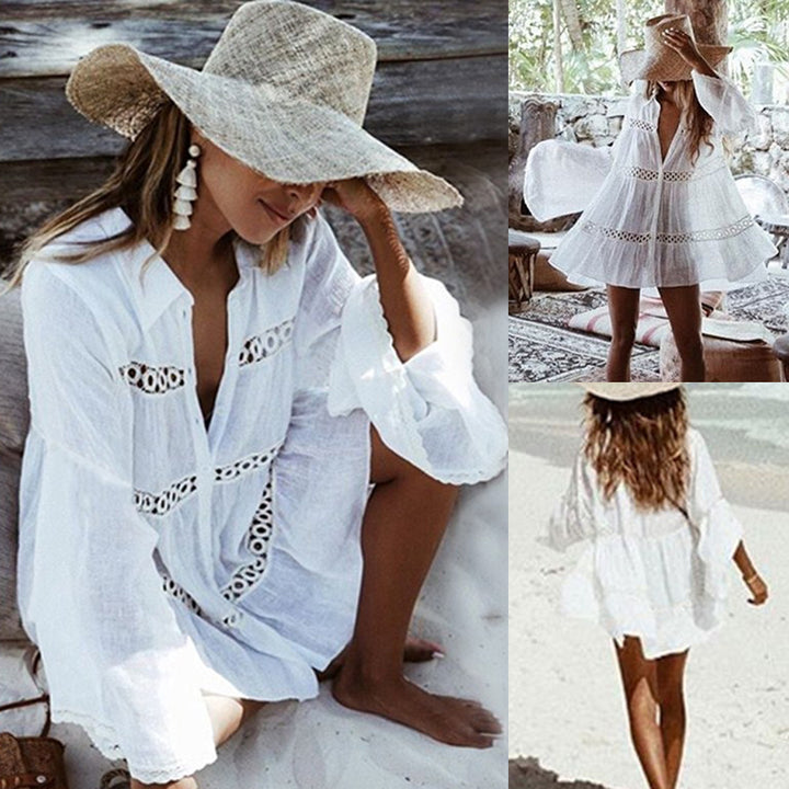 Mandarin Breeze Kaftan Cover-Up - Celestial Couture