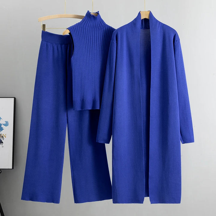 Vintage Knitted 3-Piece Set - Celestia Couture