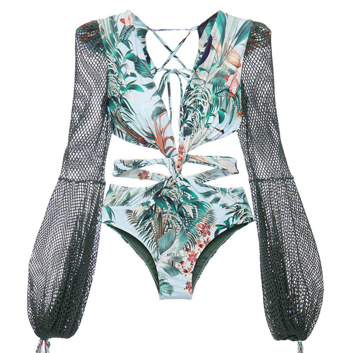 One Piece Sleeved Swimsuit