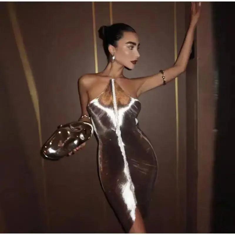 GLIDED GALAXY DRESS - Celestial Couture