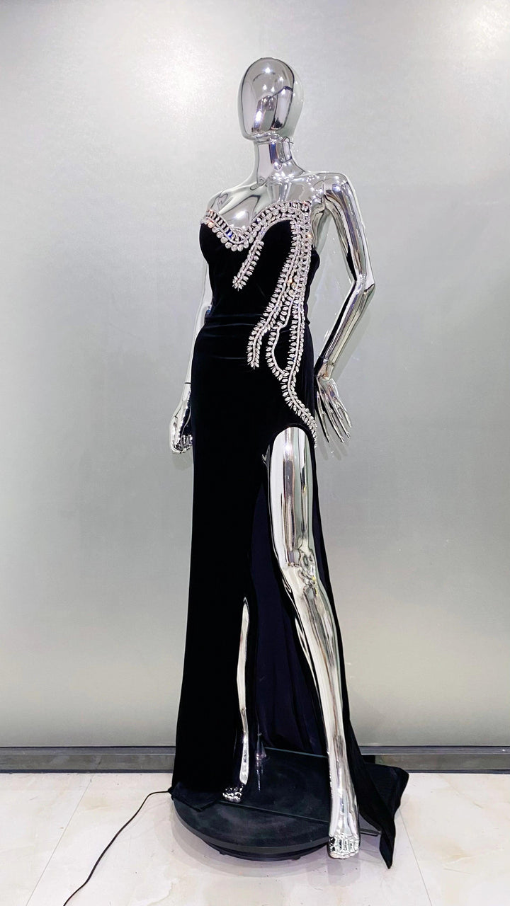VELVET LUXE DRESS - Celestia Couture