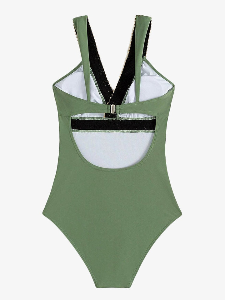 Detailed One Piece Swimwear  -  multiple style and colors