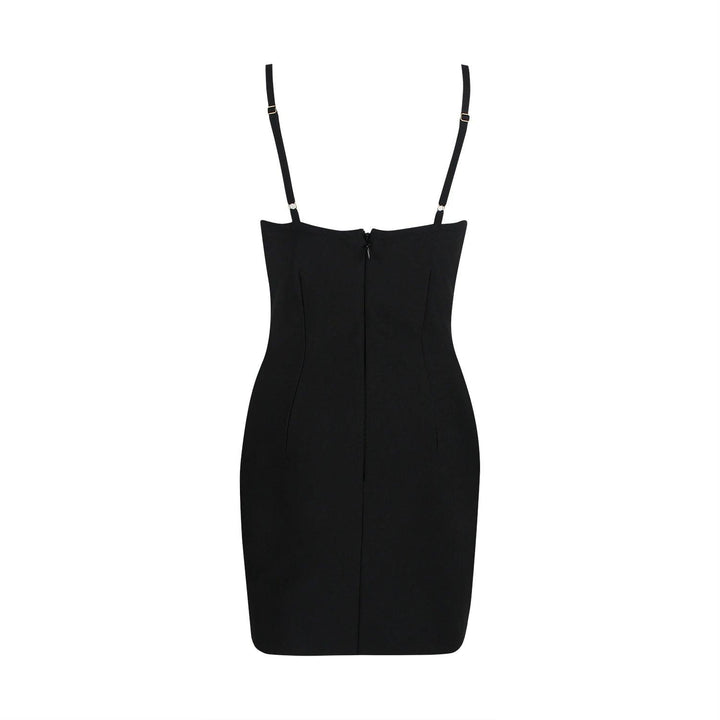 Kim Dress - Luxe Satin Ruched Midi - Celestia Couture