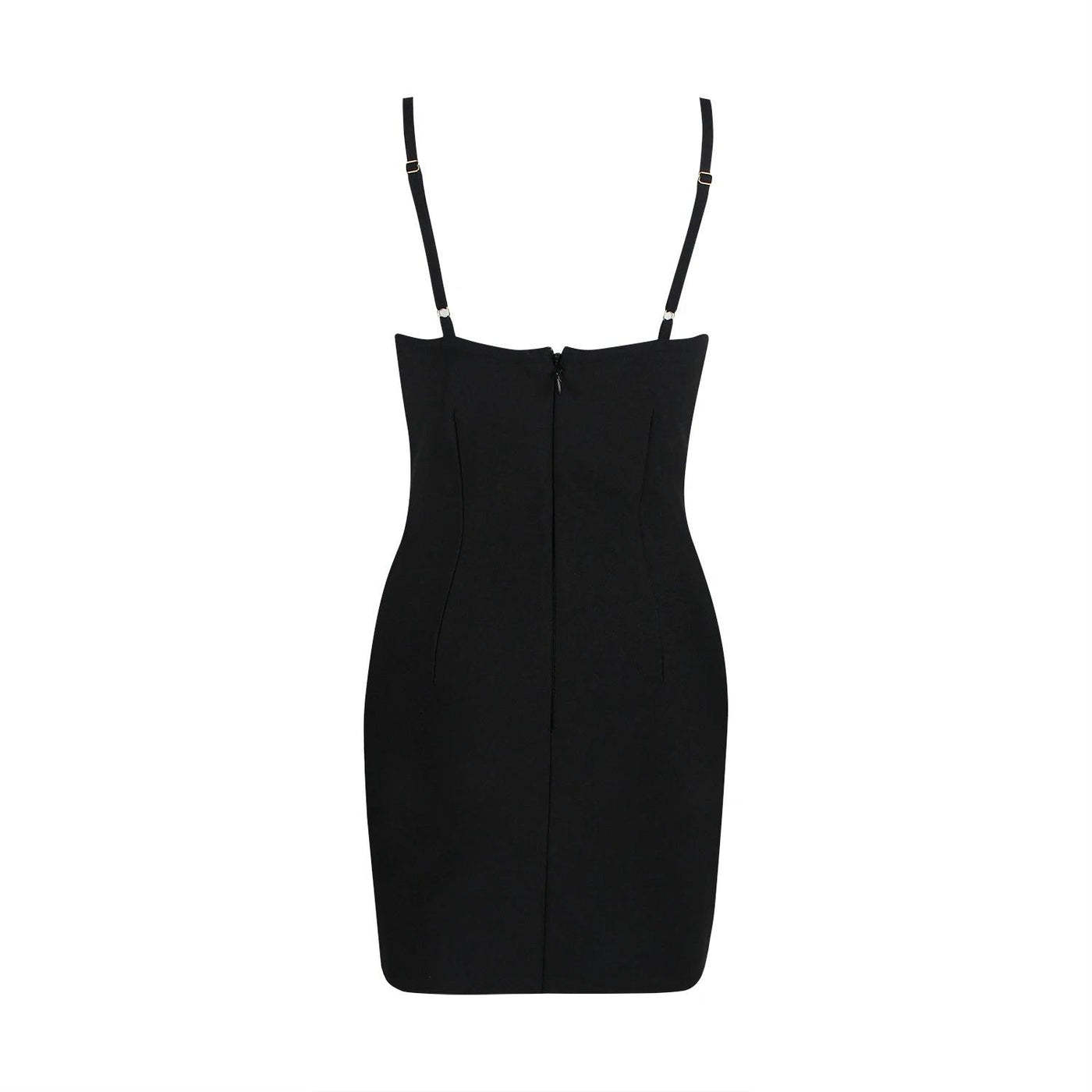 Kim Dress - Luxe Satin Ruched Midi - Celestial Couture