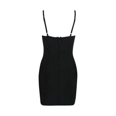 Kim Dress - Luxe Satin Ruched Midi - Celestial Couture