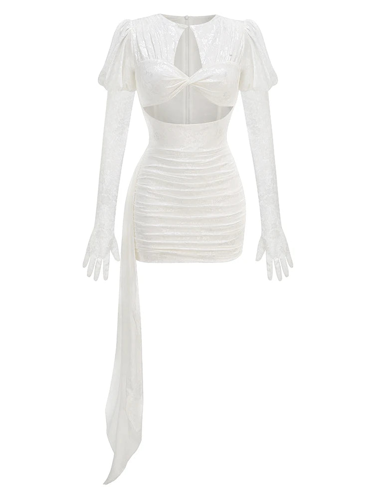 Nova Pleated Mini Dress - Celestial Couture