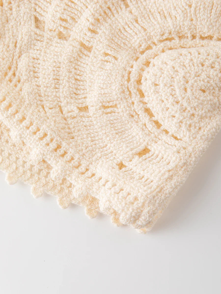 Knitted Crochet Hollow Out Beach Dress