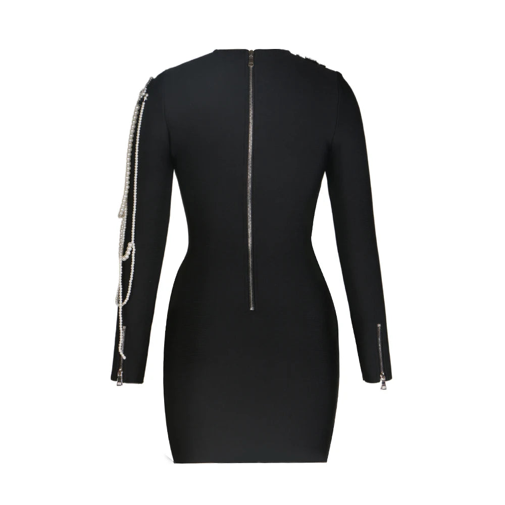 Lunar Pearl Mini Dress - Celestial Couture