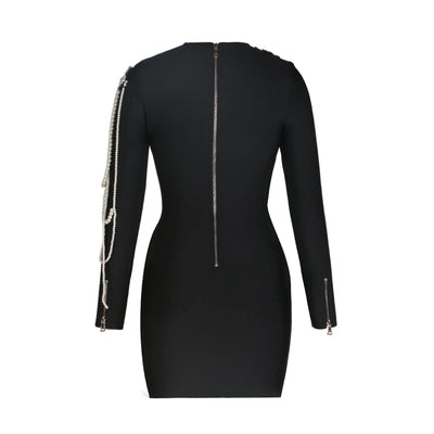 Lunar Pearl Mini Dress - Celestial Couture