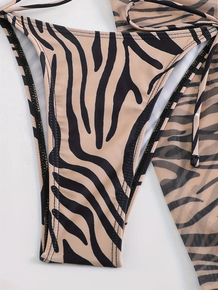 LEO Three Pieces Bikini Set - Celestia Couture