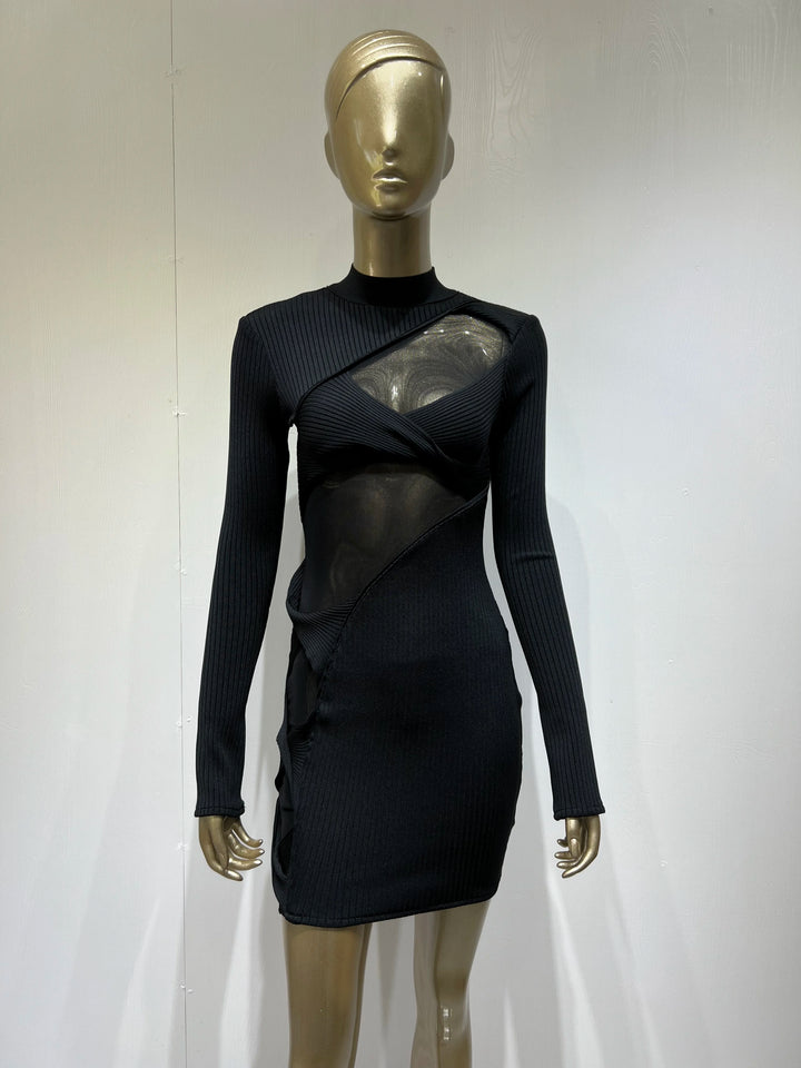 Stardust Mesh Bodycon - Celestia Couture