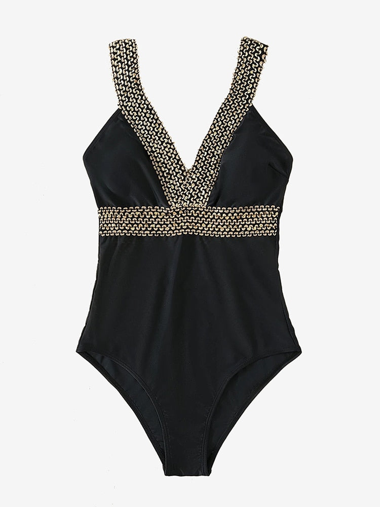 Detailed One Piece Swimwear  -  multiple style and colors