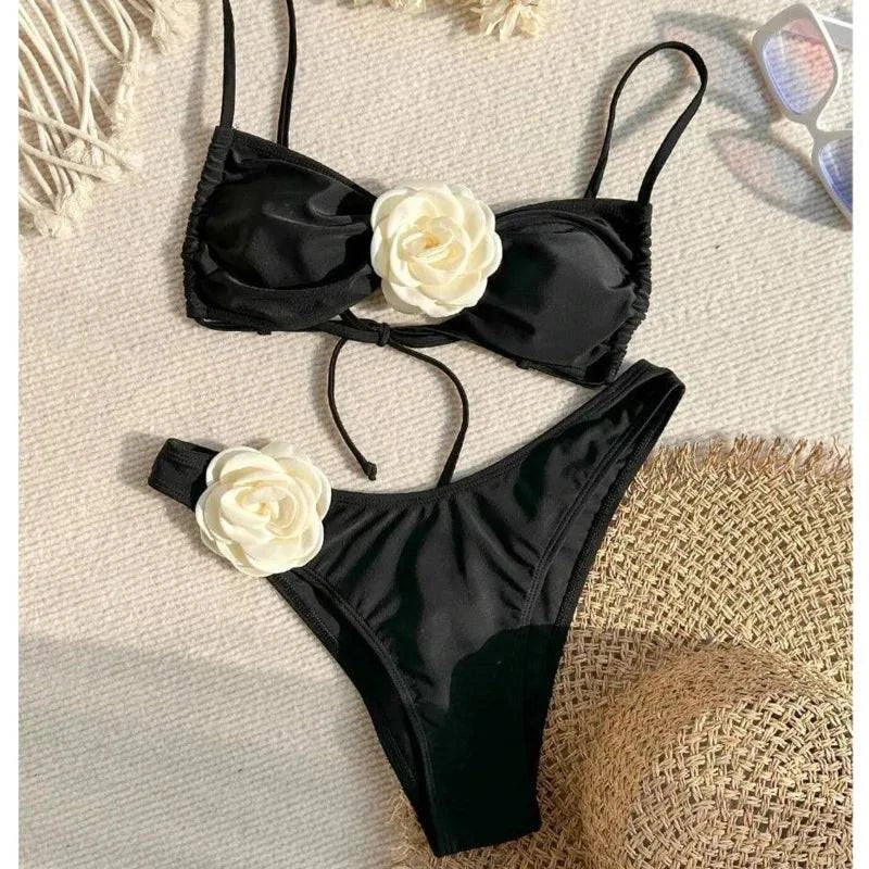 Sunset Bliss High-Waist Bikini | 2024 Swimwear Trend - Celestia Couture