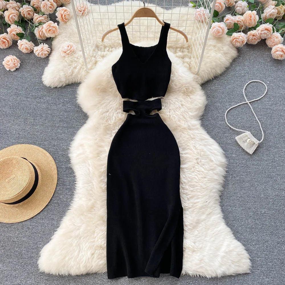 Radiant Cut-Out Bodycon Dress - Celestia Couture