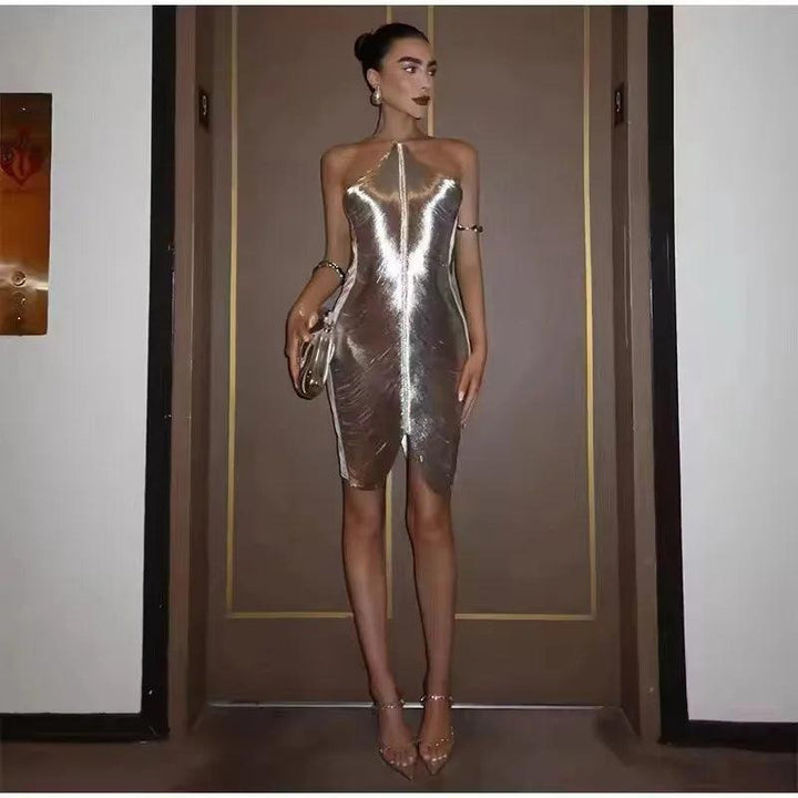 GLIDED GALAXY DRESS - Celestia Couture