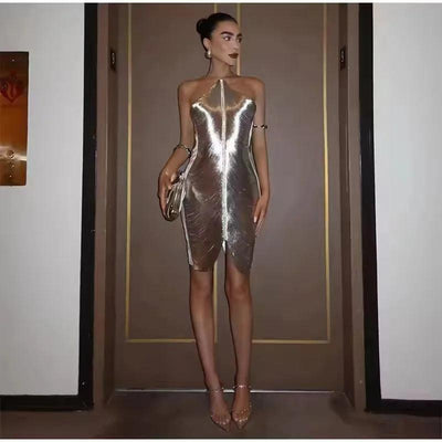 GLIDED GALAXY DRESS - Celestial Couture