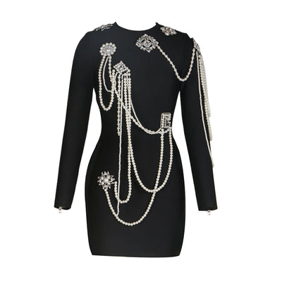 Lunar Pearl Mini Dress - Celestial Couture