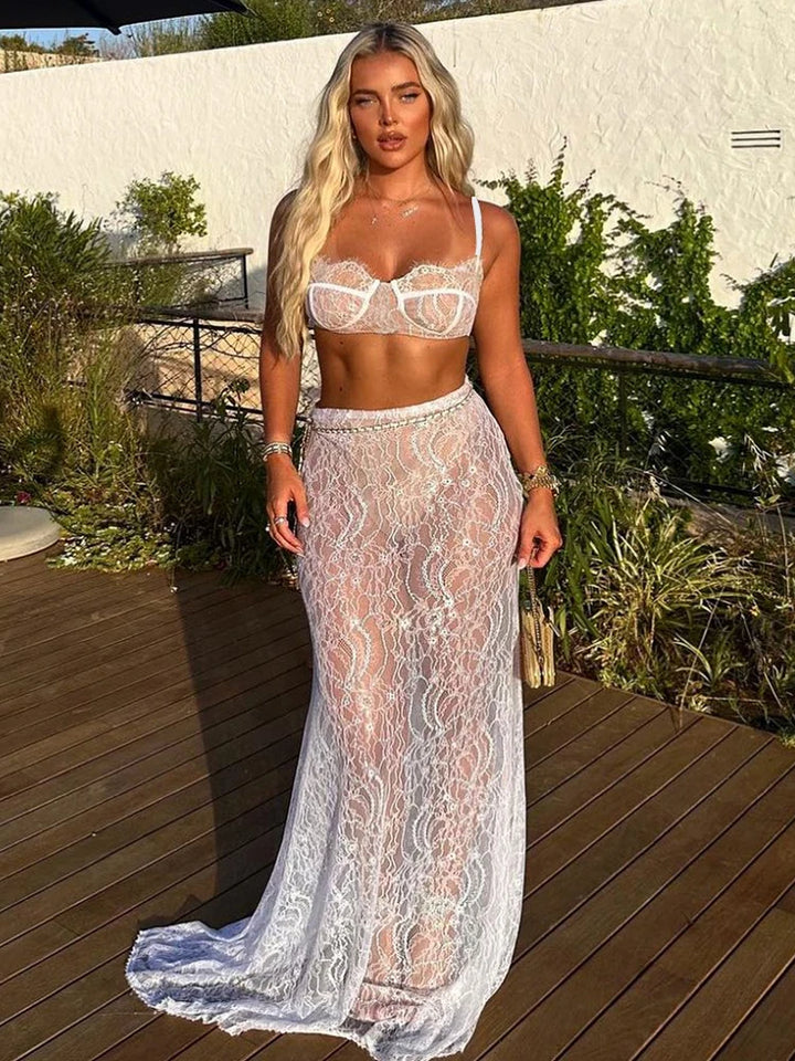 Floral Lace Dream Set - Celestia Couture