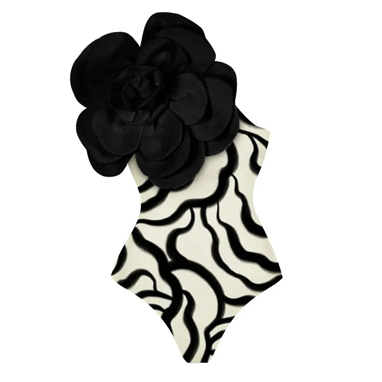 Eden Bloom 3D Floral Swimsuit - Celestial Couture