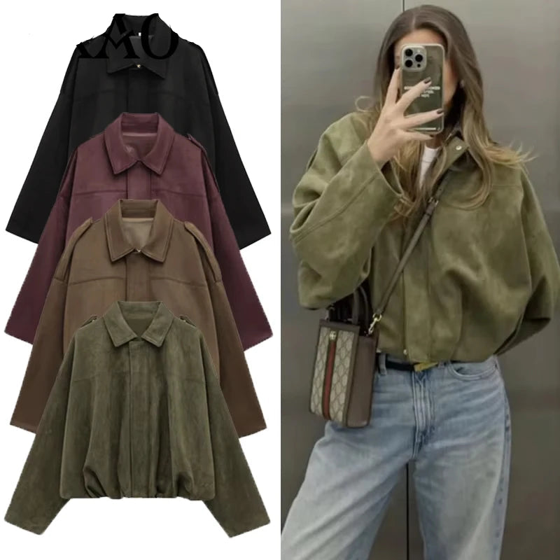 Noah Suede Bomber Jacket