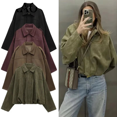 Noah Suede Bomber Jacket