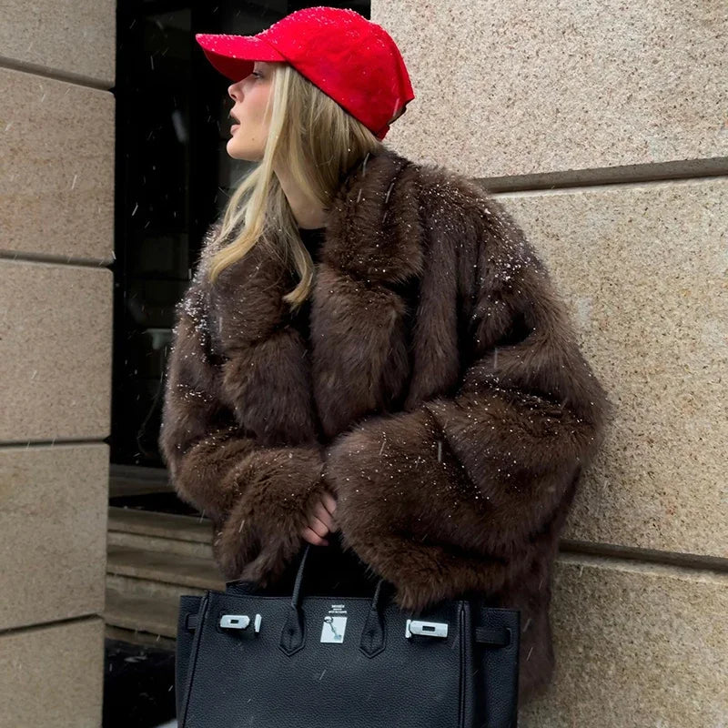 VeluxeCo™ Luxe Winter Statement Coat