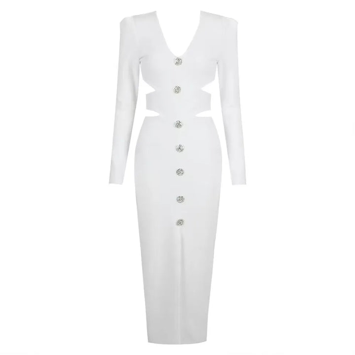 Ivory Essence Classic White Dress - Celestia Couture