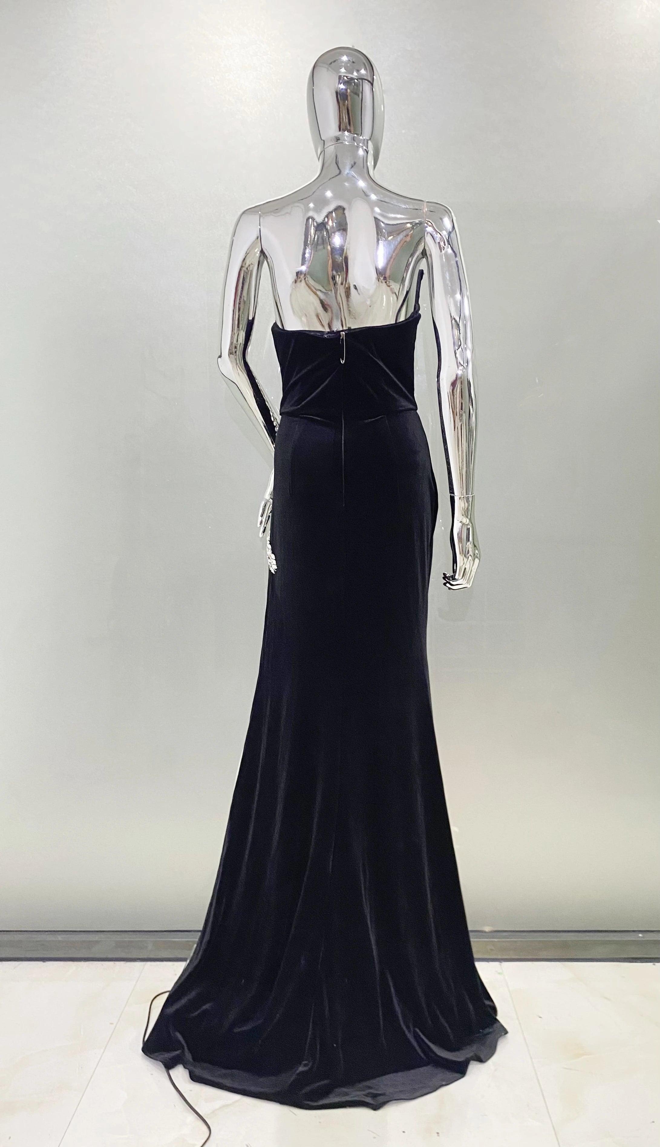 VELVET LUXE DRESS - Celestial Couture