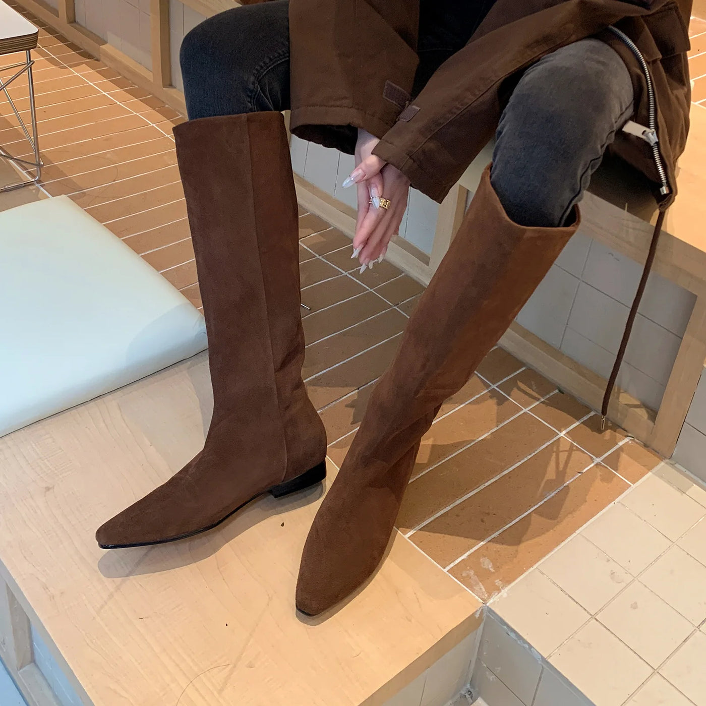 Sienna Cow suede boots