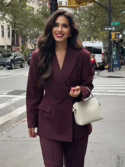 LIZA Wine Red Blazer