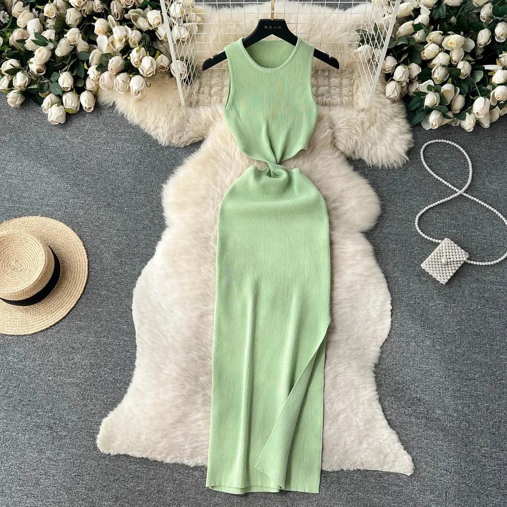 Elysian Knot Bodycon Dress - Celestia Couture