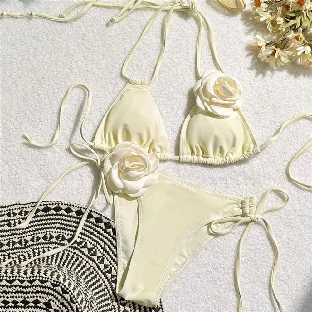 MELIS FLOWER BIKINI SET - Celestial Couture