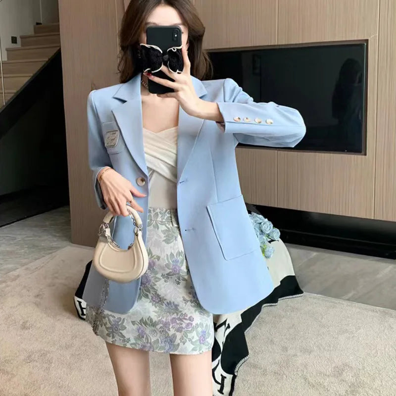 Korean Drama Suit & Skirt Set - Celestia Couture