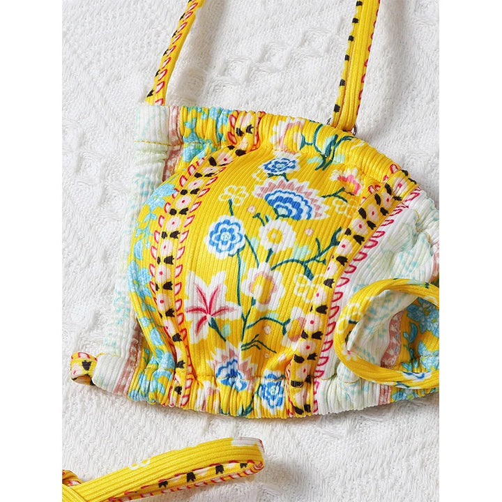 Floral Femme Print Bikini  -multiple colors