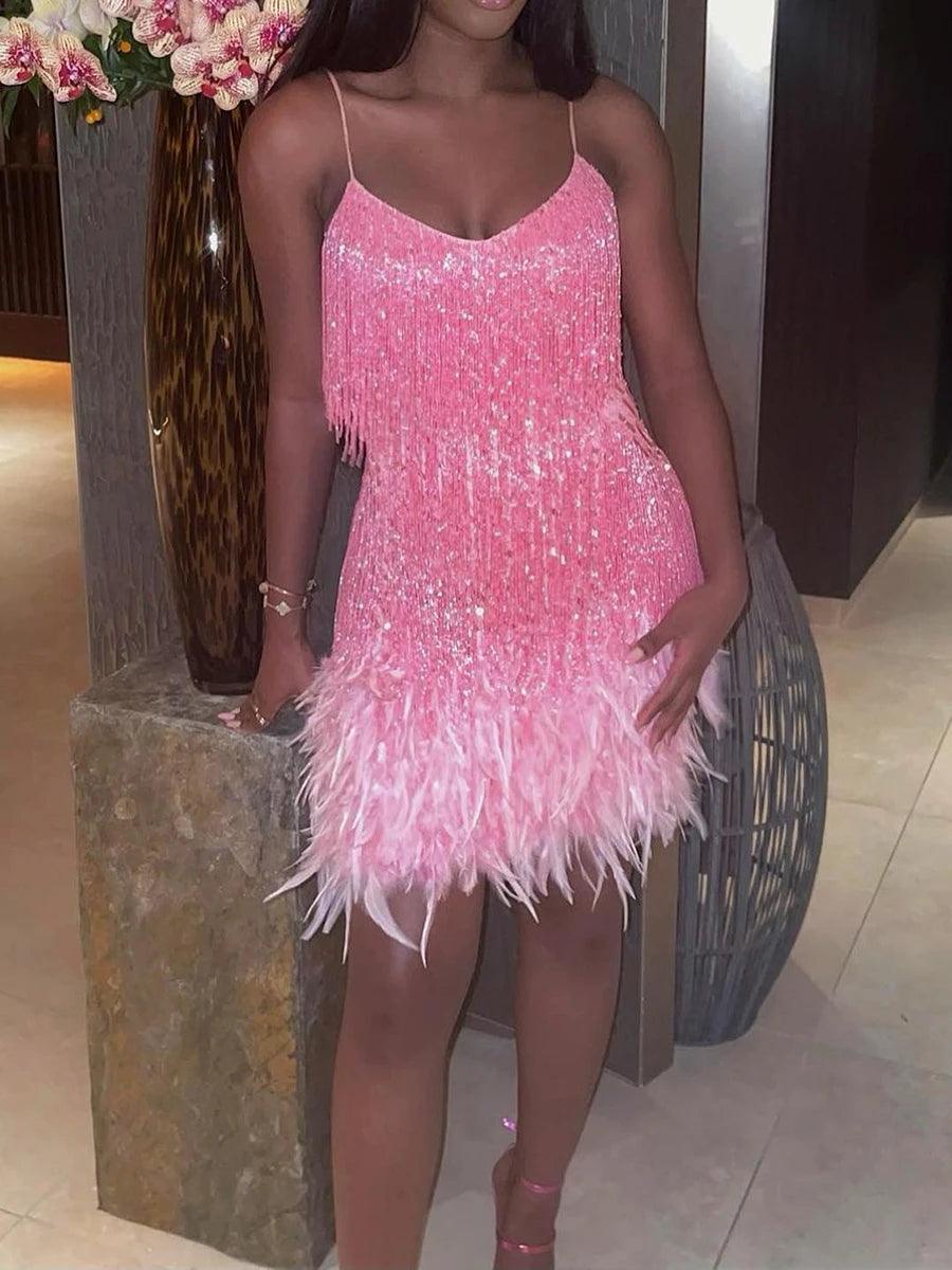 DAZZLE DARLING DRESS - Celestia Couture