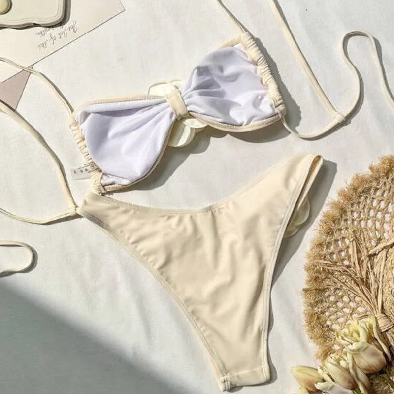 Sunset Bliss High-Waist Bikini | 2024 Swimwear Trend - Celestia Couture