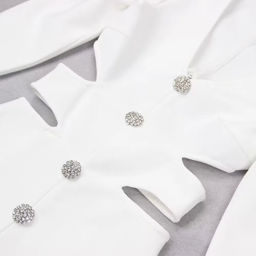 Ivory Essence Classic White Dress - Celestia Couture