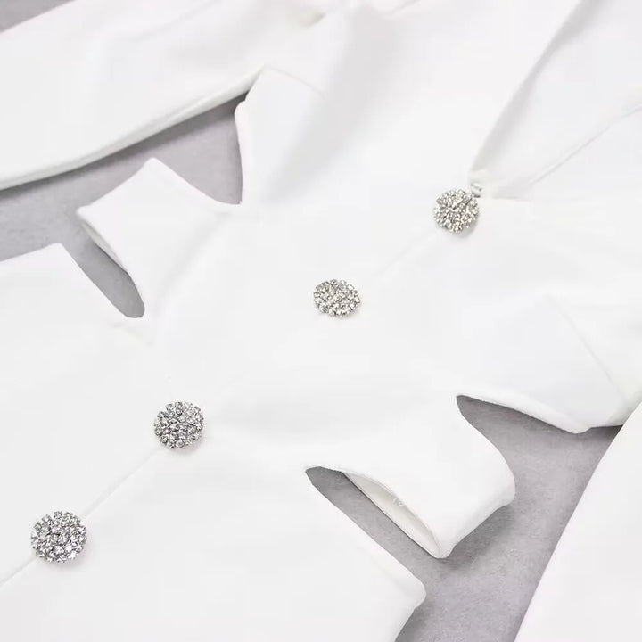 Ivory Essence Classic White Dress - Celestia Couture