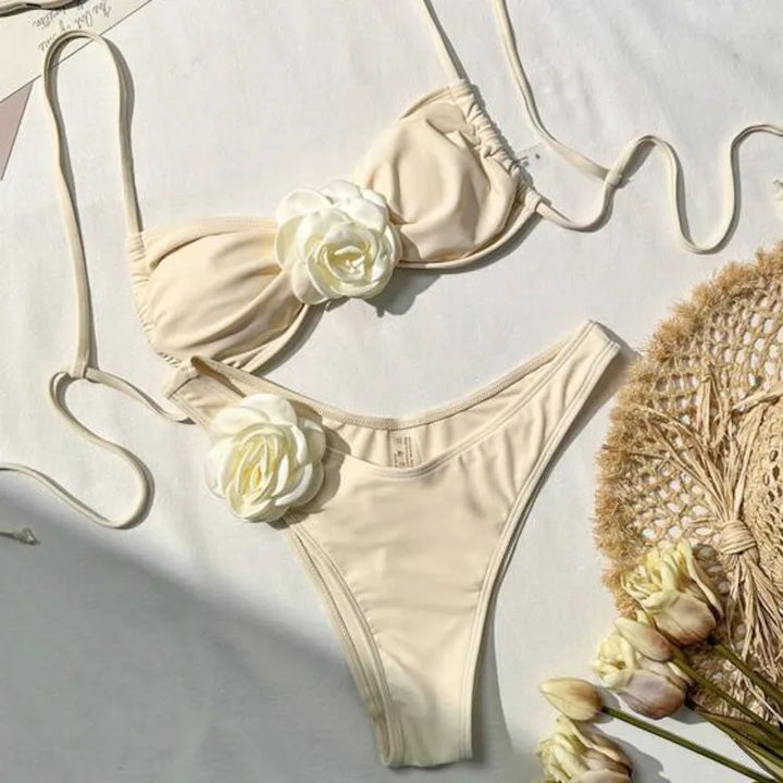 Sunset Bliss High-Waist Bikini | 2024 Swimwear Trend - Celestia Couture