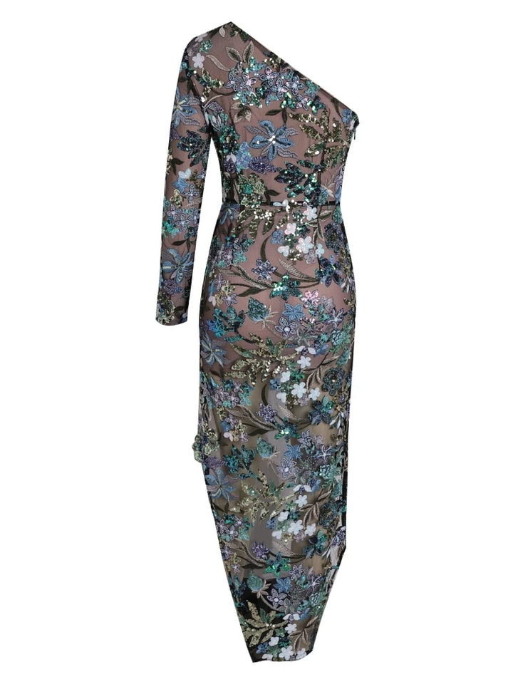 Aurora Blossom Sequin Dress - Celestia Couture