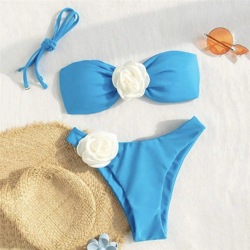 MELIS FLOWER BIKINI SET - Celestial Couture