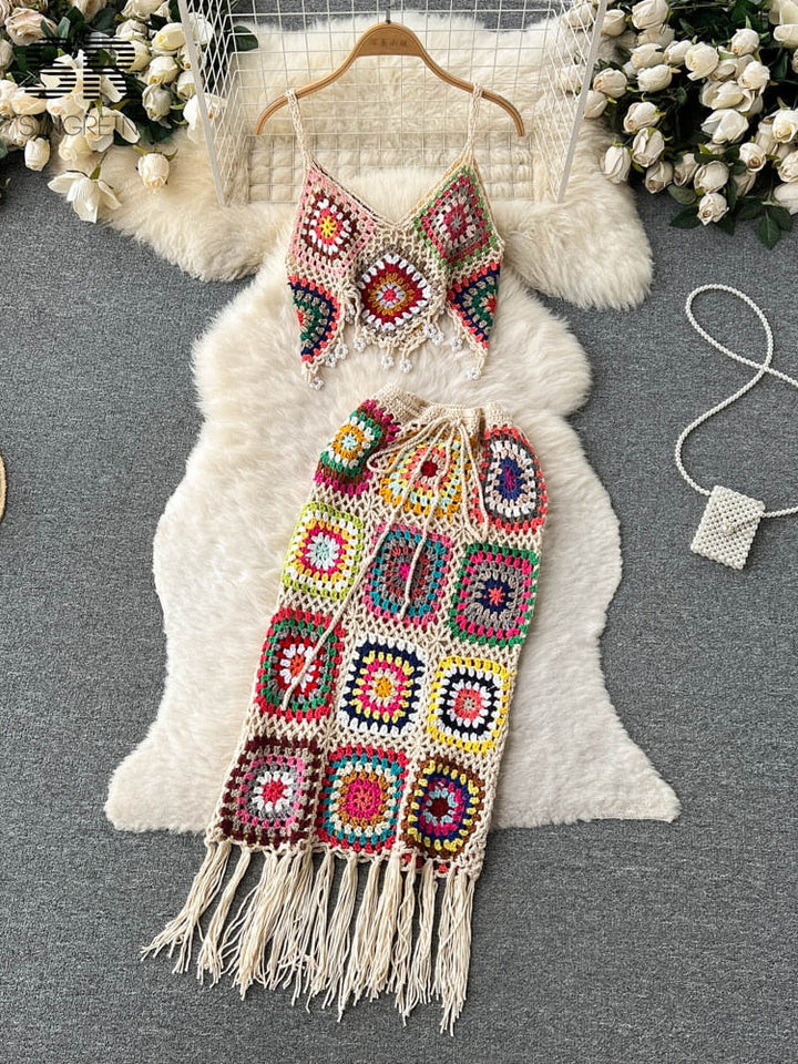 Two Piece Knitted Beach Set