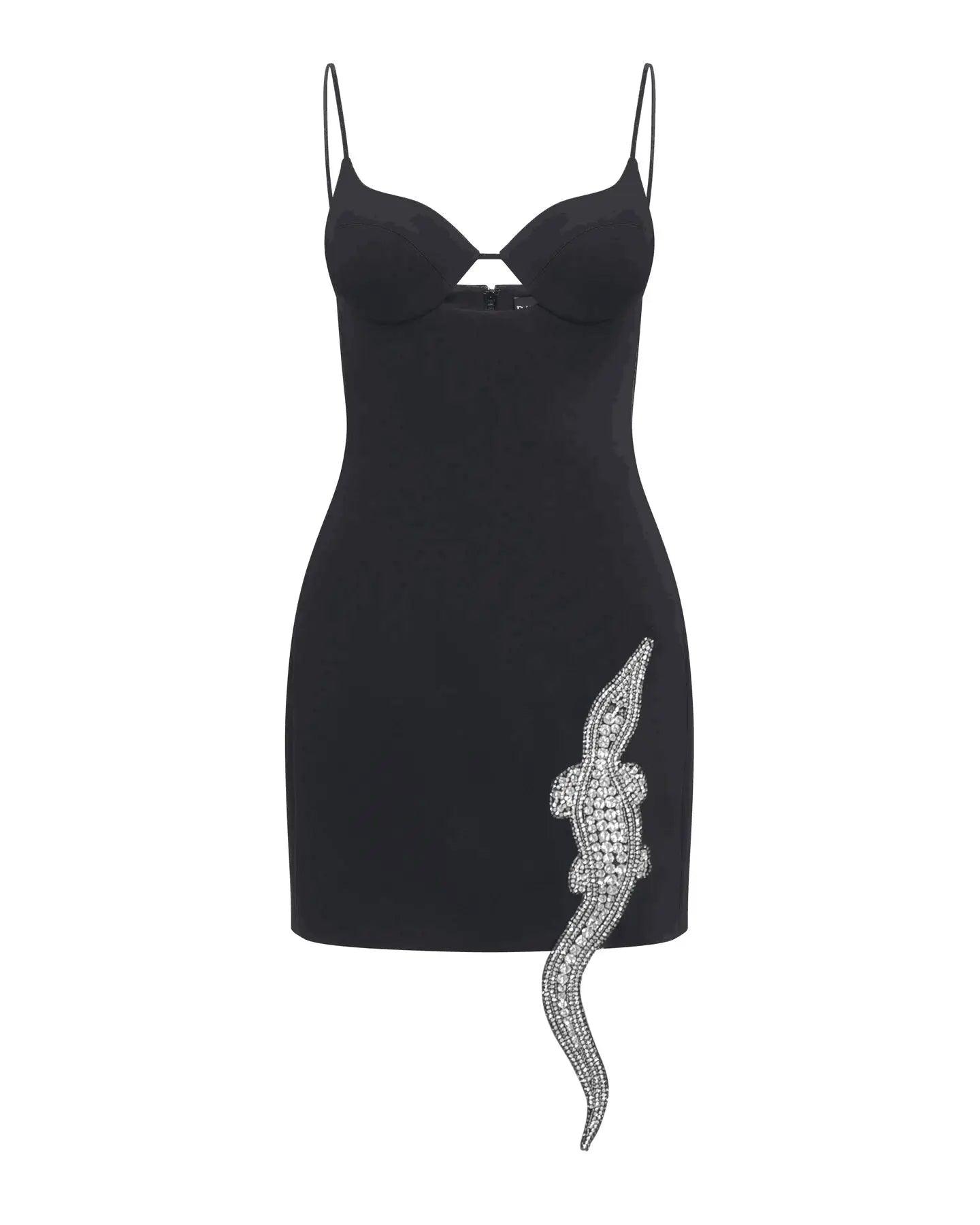 Kim Dress - Luxe Satin Ruched Midi - Celestial Couture