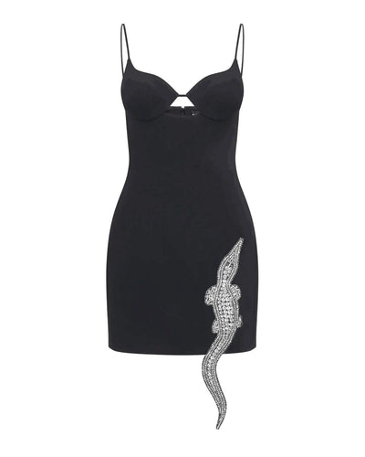 Kim Dress - Luxe Satin Ruched Midi - Celestial Couture