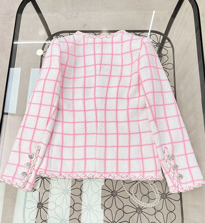 Plaid Old Money Shorts Suit - Celestial Couture