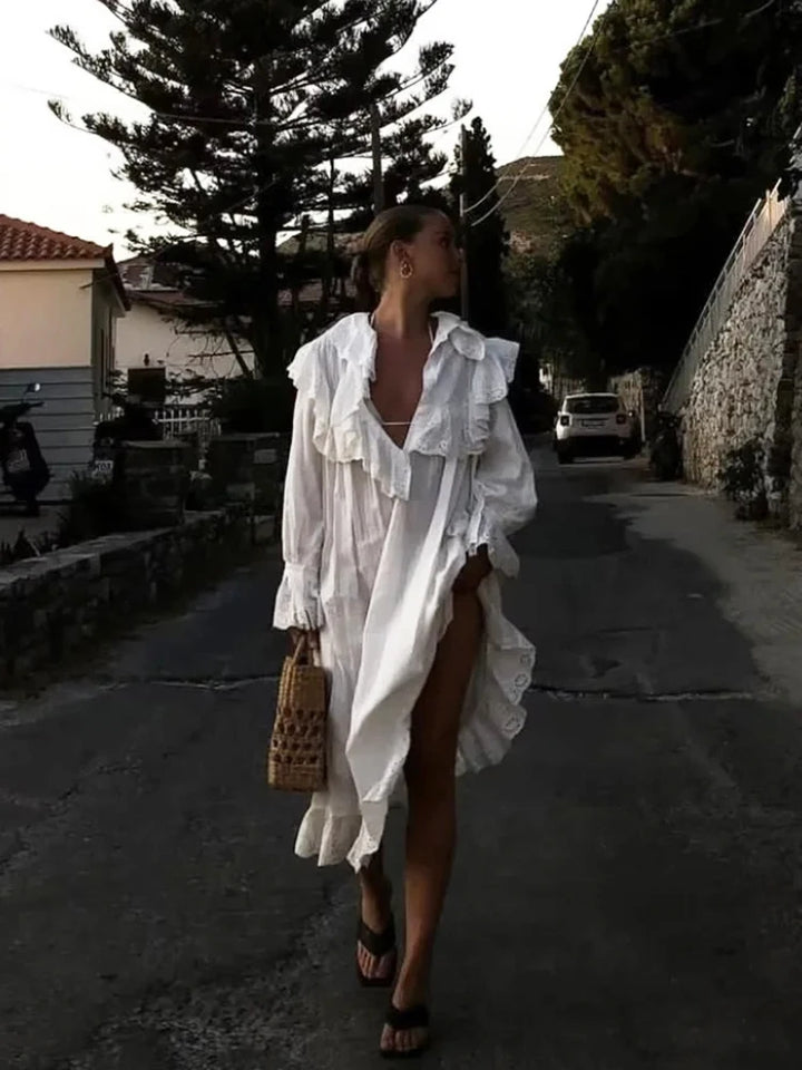 Lace Harmony Maxi Dress - Celestial Couture