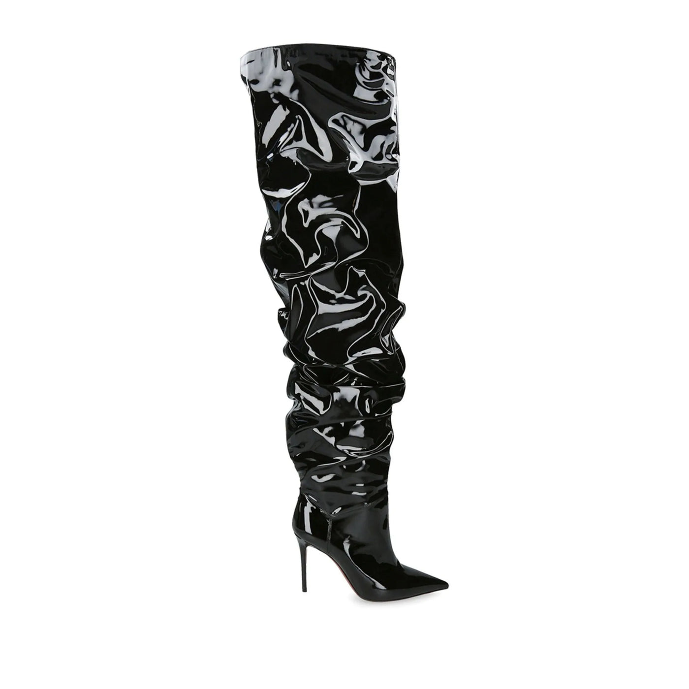 Paloma Suede Pleated Pointed Boots