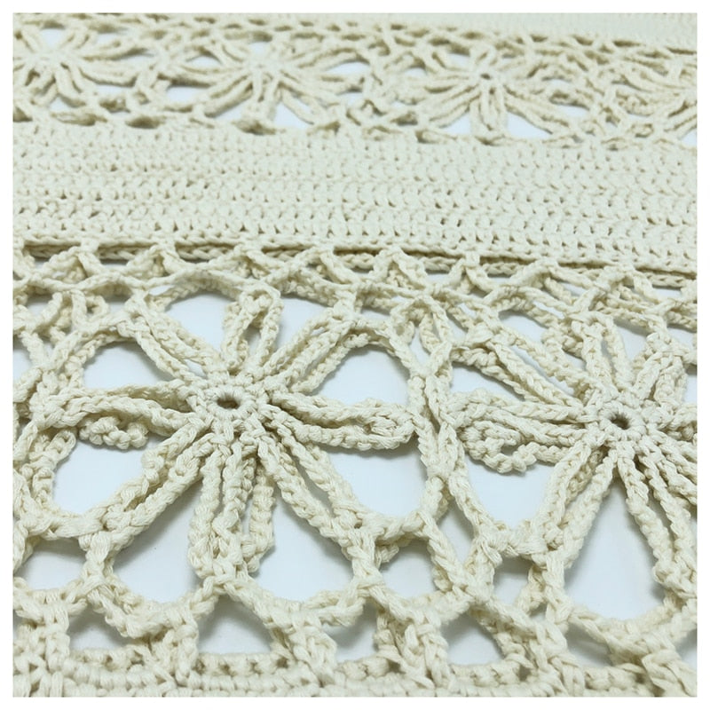 Crochet Crossed Top &amp; skirt set