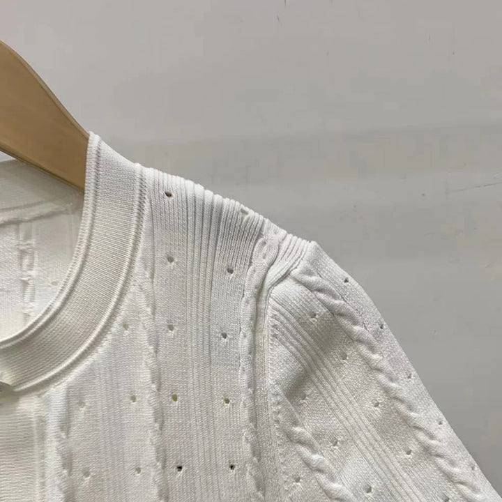 Mona Hollow Knitted Dress